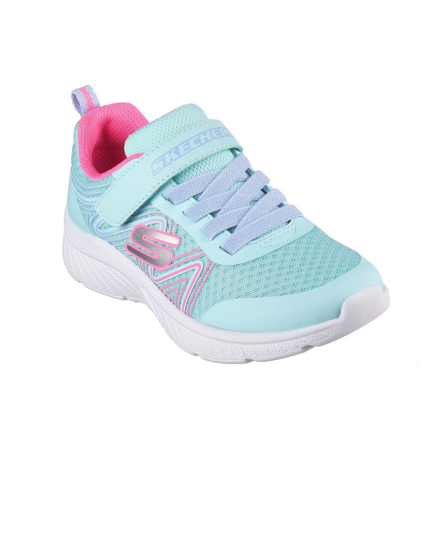 Skechers 303535L AQPK Microspec Plus Swirl Sweet - Aqua/Pink