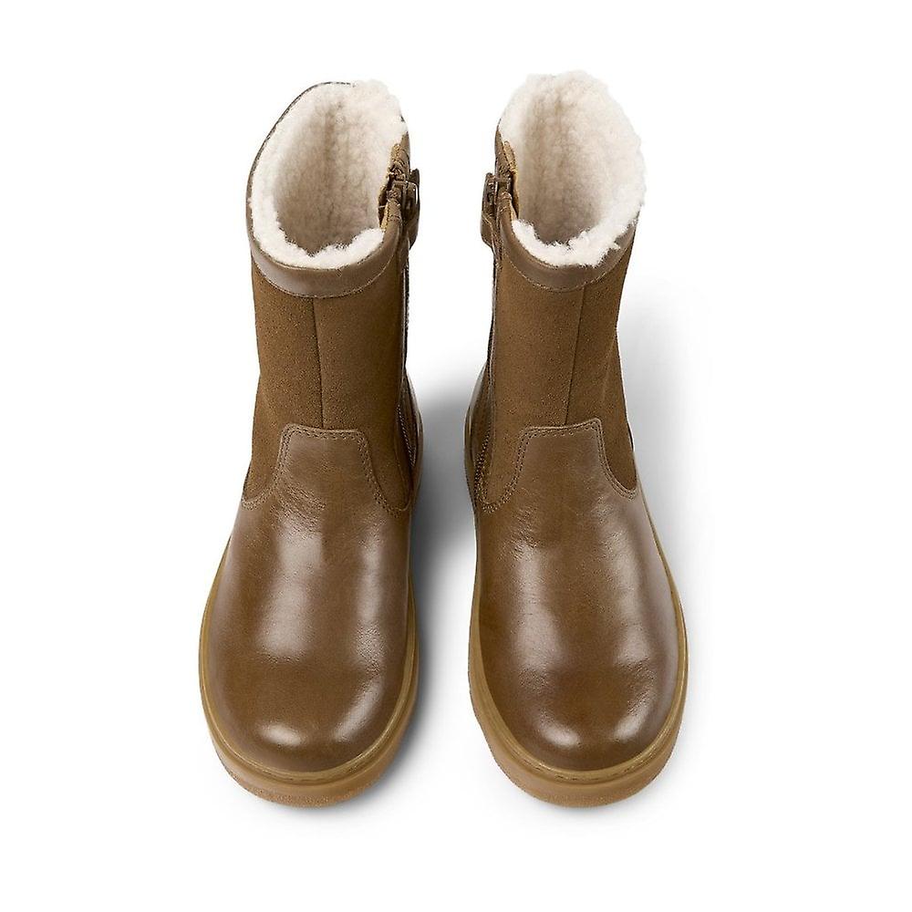Camper Kiddo Brown leather & nubuck boots