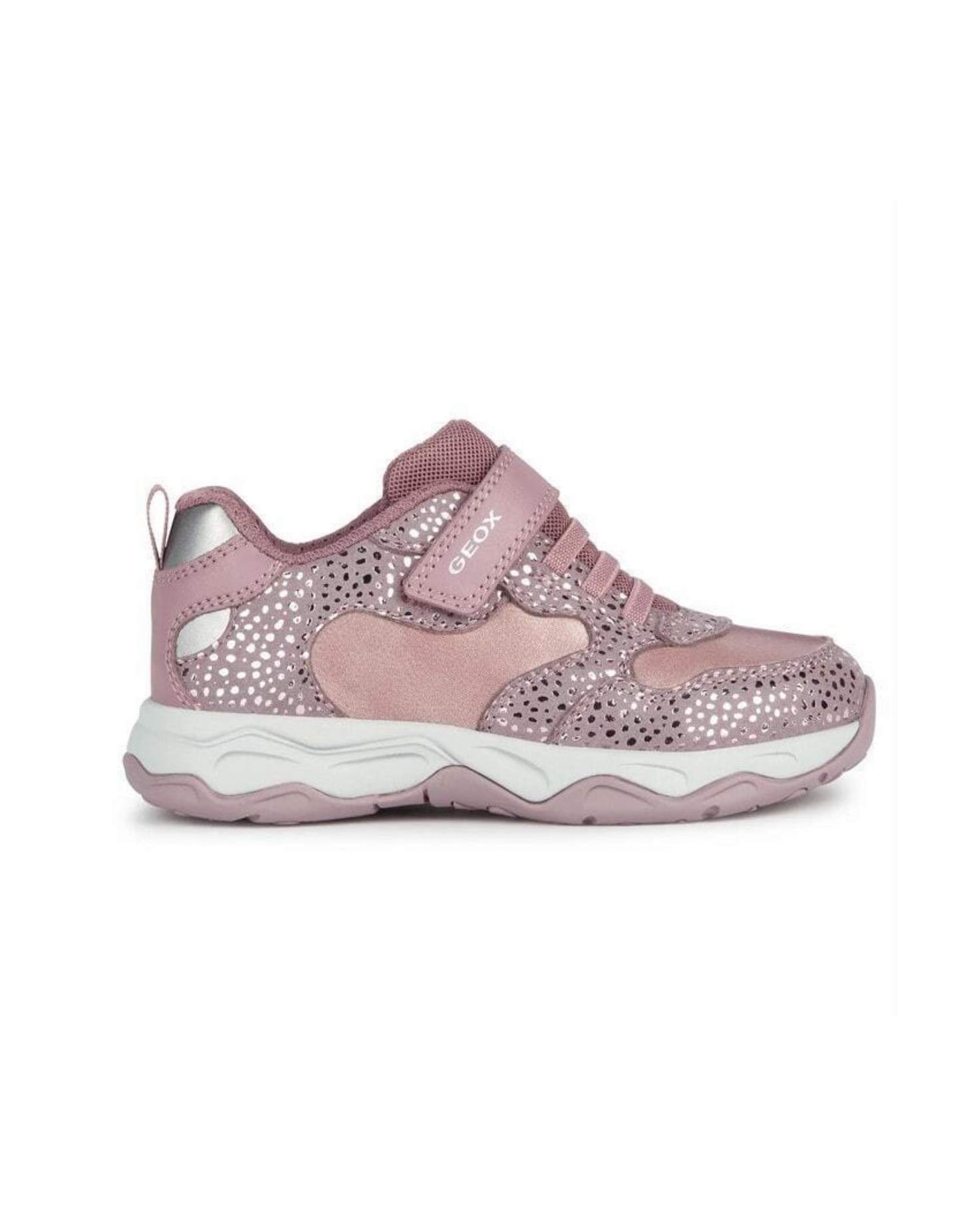 Geox Calco Dark Pink Silver