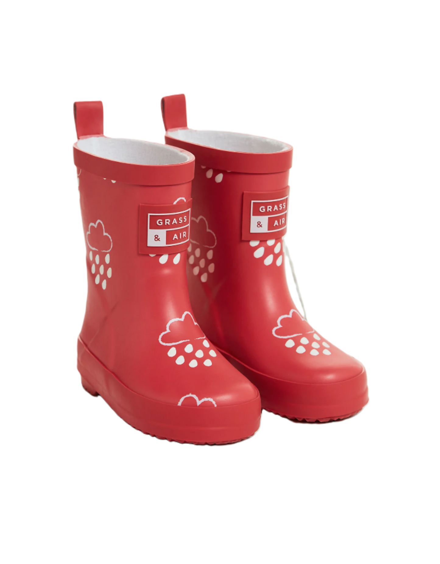 Grass & Air Kids Dark Coral Colour Changing Wellies