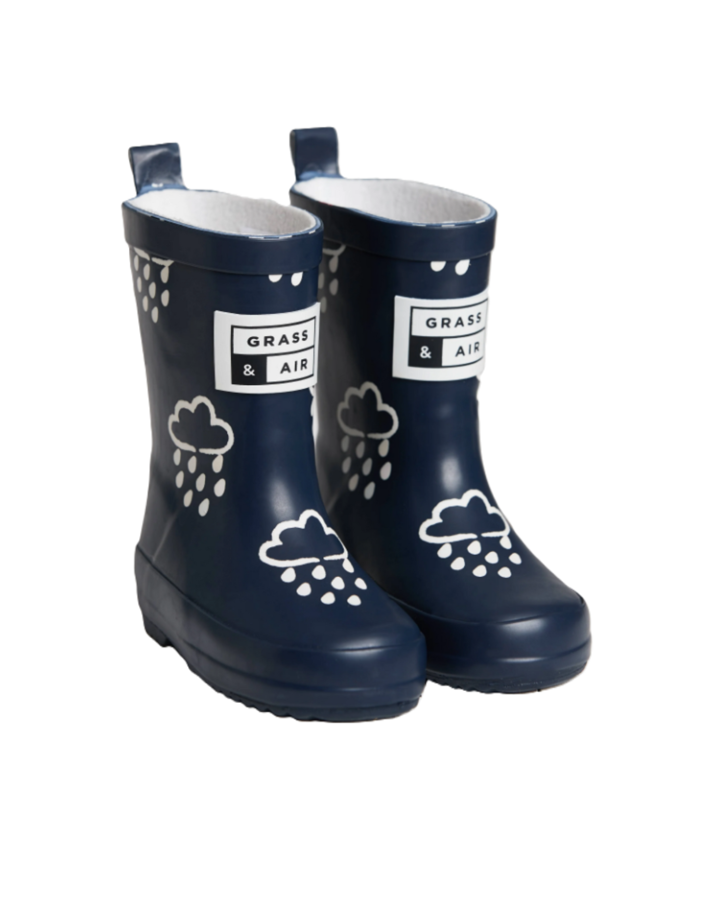 Grass & Air Kids Navy Colour Changing Wellies
