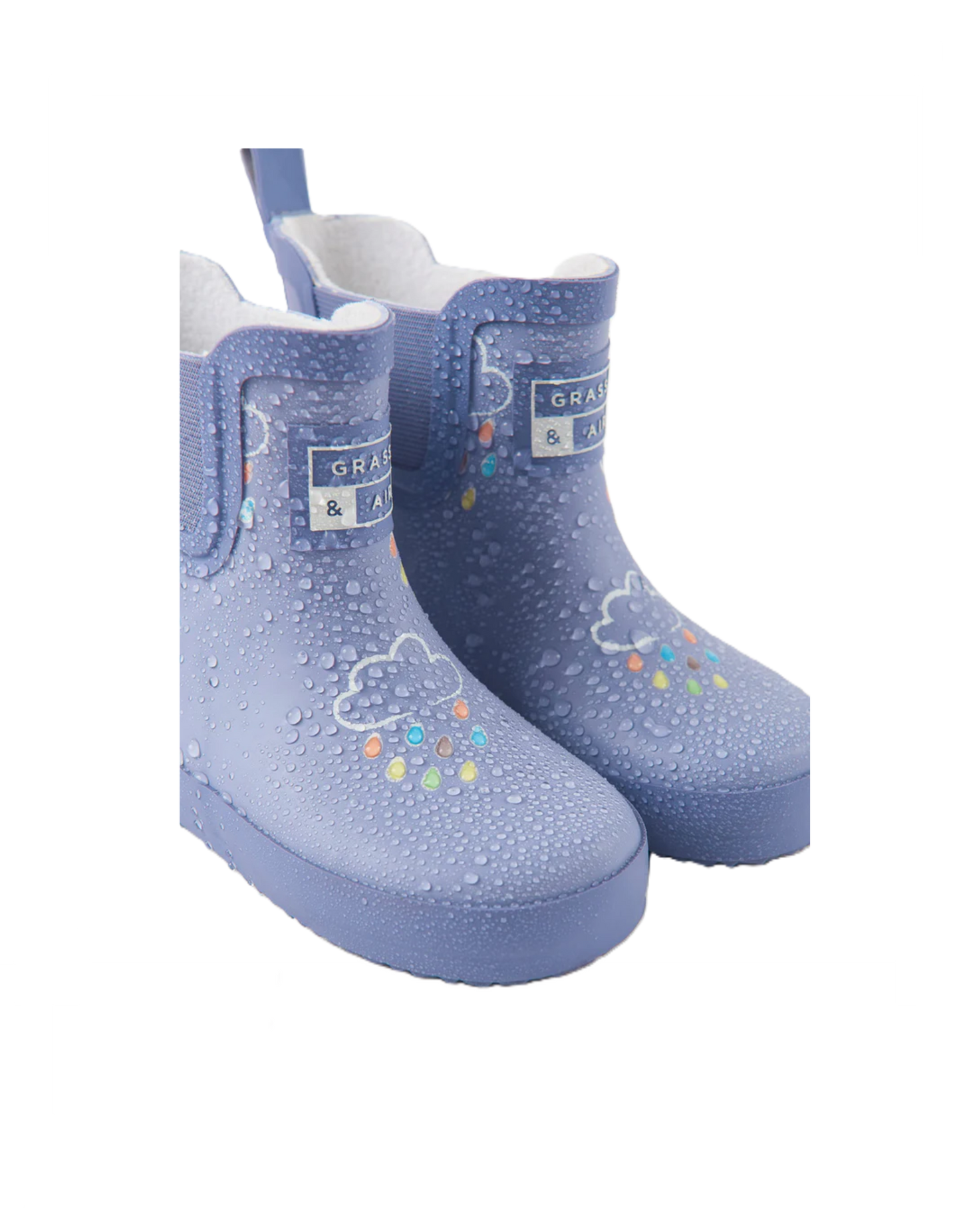 Grass & Air Kids Lavender Colour Changing Short Wellie