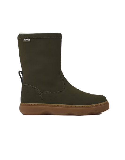 Camper Kiddo Green nubuck boots