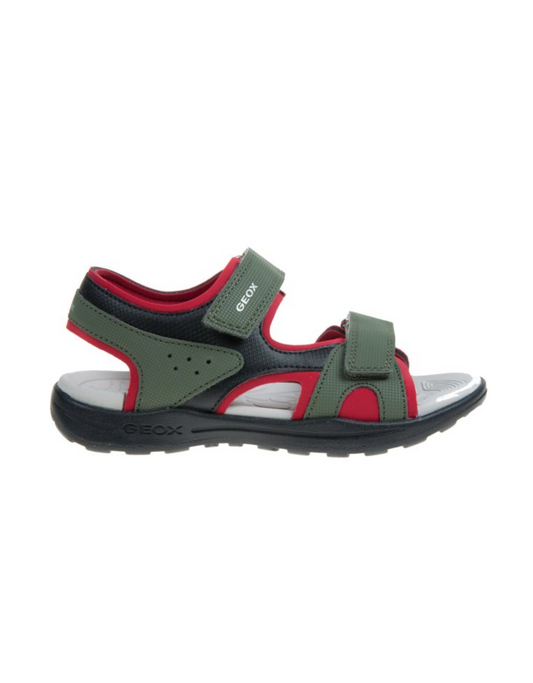 Geox Vaniett Military Red Open Toe