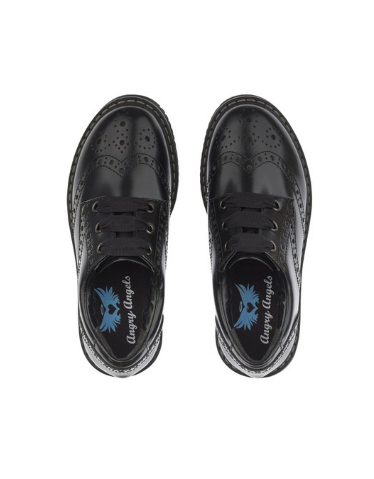 Startrite Impulsive Black leather girls lace-up closed school shoes
