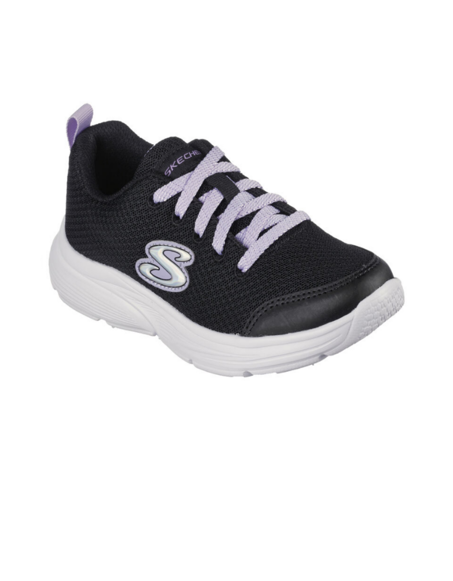 Skechers 303523L BLK Wavy Lites Blissful Wish Black - Main Image
