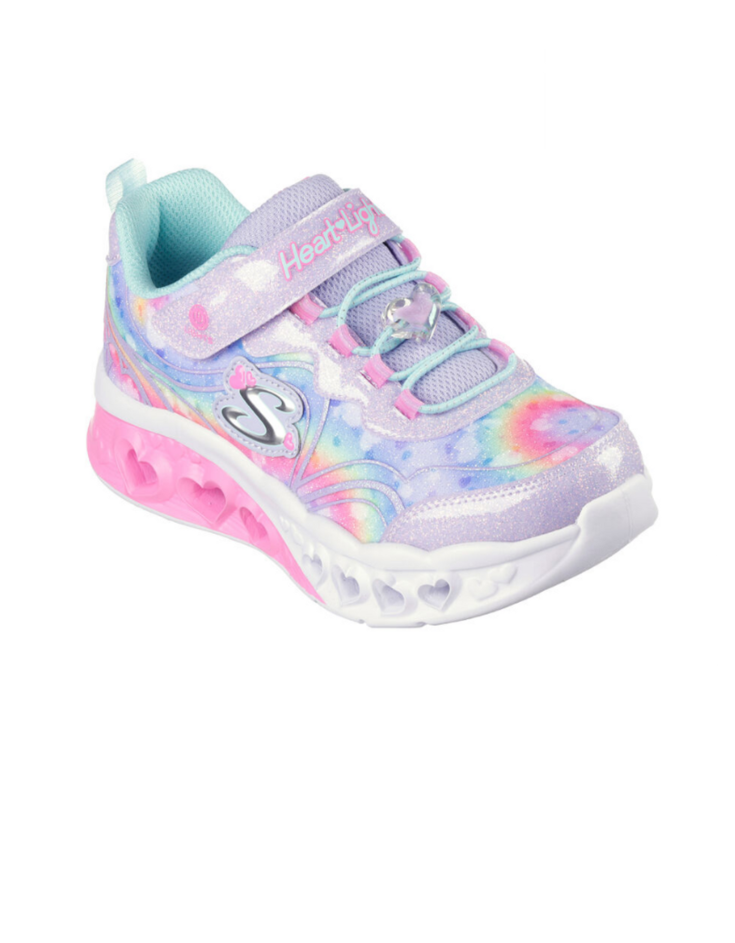 Skechers 303253N LVAQ Flutter Heart Lights Groovy Swirl Lavender