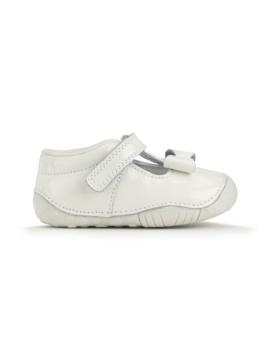 Startrite Wiggle White Patent