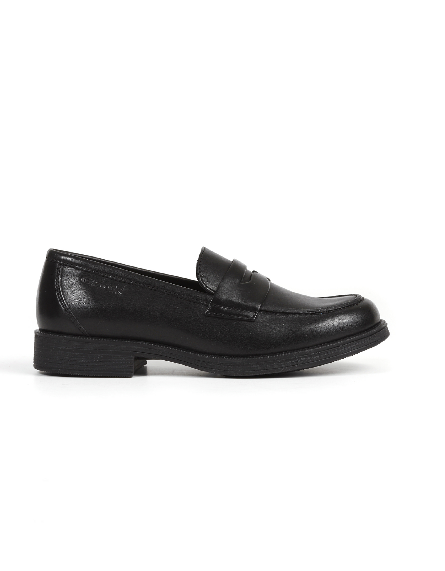 Geox Agata Black Leather Loafers