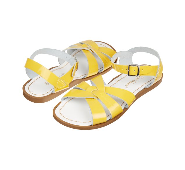 Saltwater Original Sandal Youth Shiny Yellow