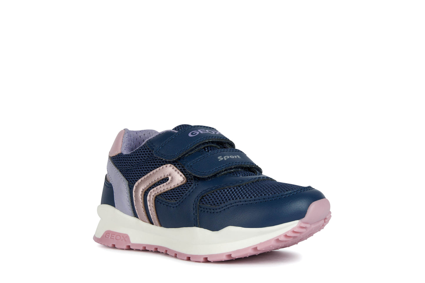 Geox Pavel J048CA Trainers Navy Pink