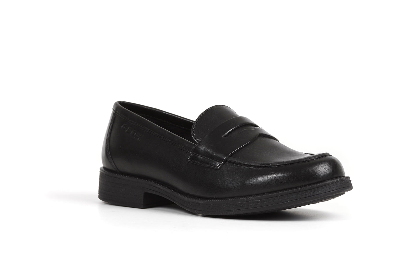 Geox Agata Black Leather Loafers